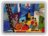 modern-art-21.-jose-manuel-merello.-las-meninas-de-velazquez.-mix-media-on-wood.